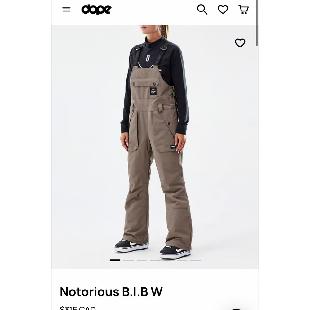 Dope snow women’s board suit. Large jacket for oversized fit, medium pants